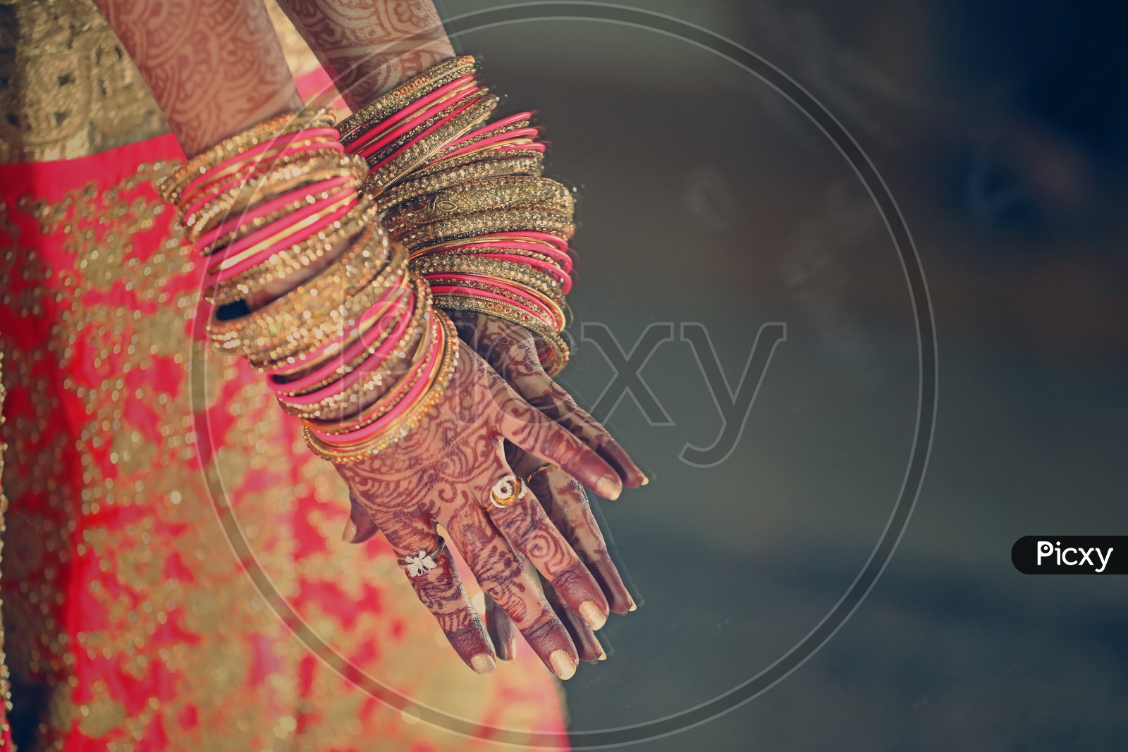 Bride Hands In a Wedding Attaire Closeup Shots