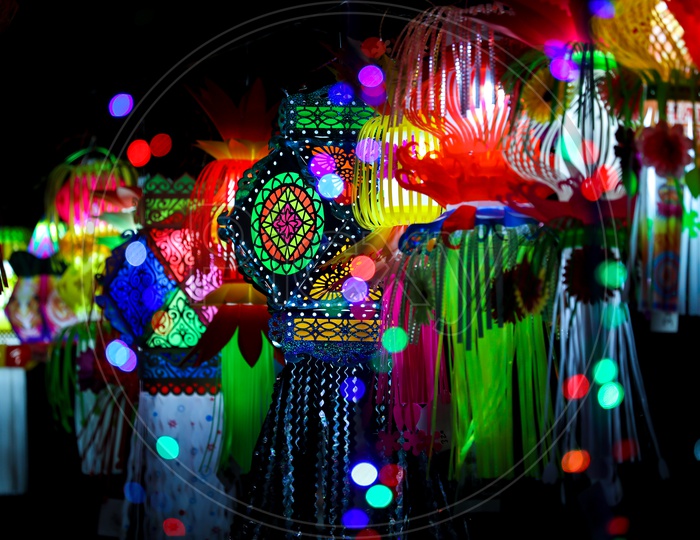 Indian Festival Diwali, Colorful Lanterns, Deepavali Celebrations