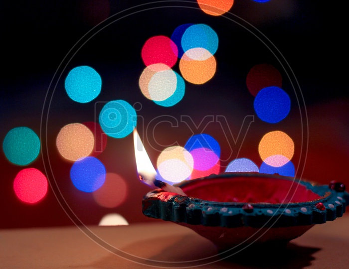 Indian Festival Diwali, Diwali Lamps, Deepavali Diyas