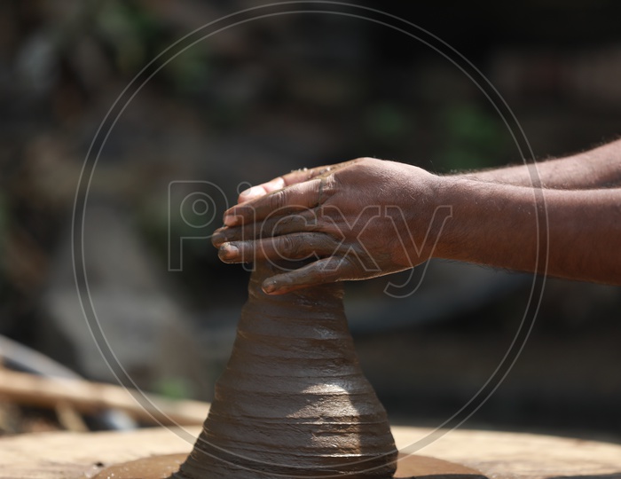 Making Clay Lamps for Diwali, Indian Festival Diwali