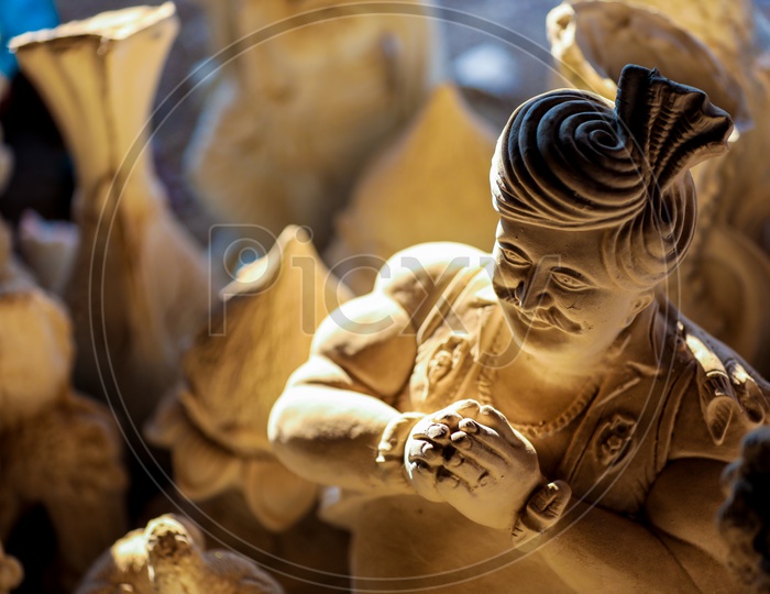 Indian Man Namaste Statue