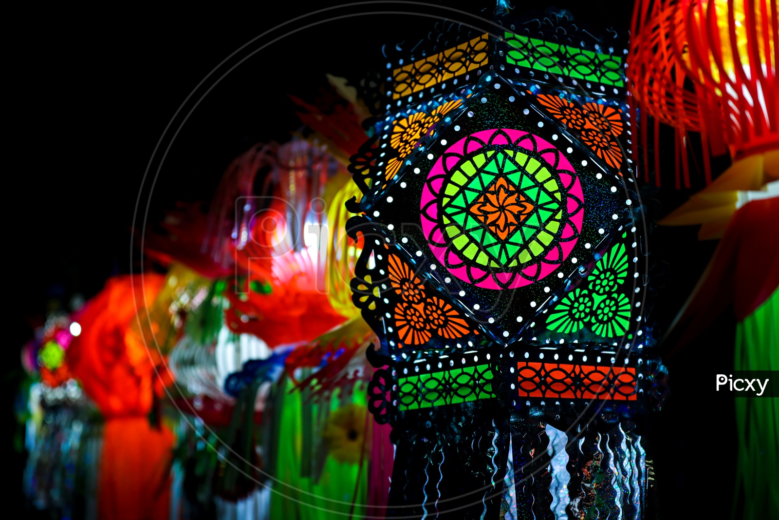 Indian Festival Diwali, Colorful Lanterns, Deepavali Celebrations