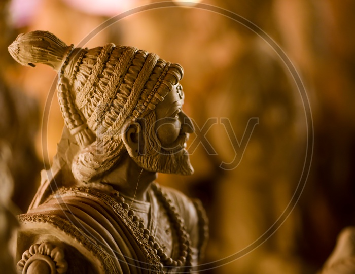 Indian King Chhatrapati Shivaji Maharaj Sculpture