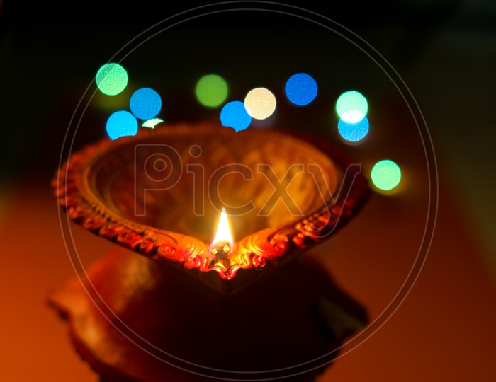 Indian Festival Diwali, Diwali Lamps/Deepavali Diyas/lights