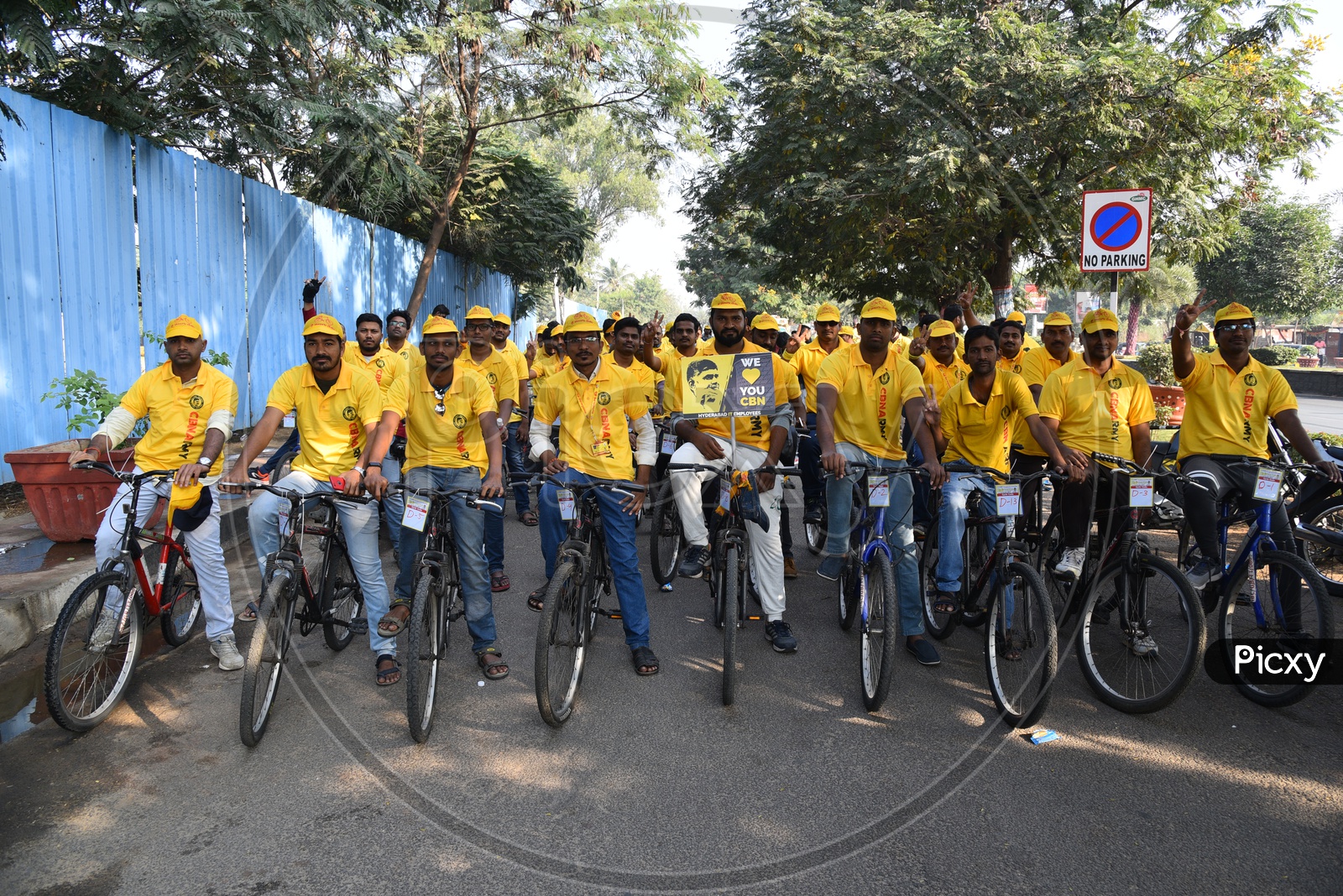CBN Army Cycle Rally in Hyderabad As A Part of Telangana General  Election Campaign 2018