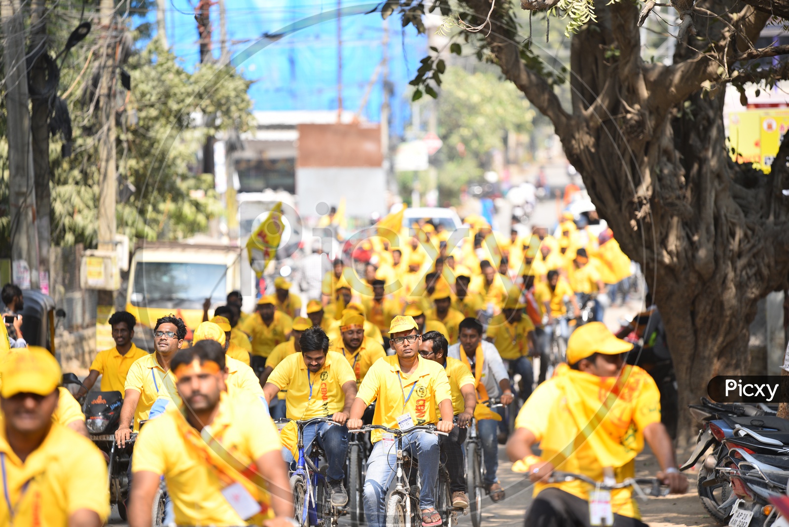 CBN Army Cycle Rally in Hyderabad As A Part ofTelangana General  Election Campaign 2018