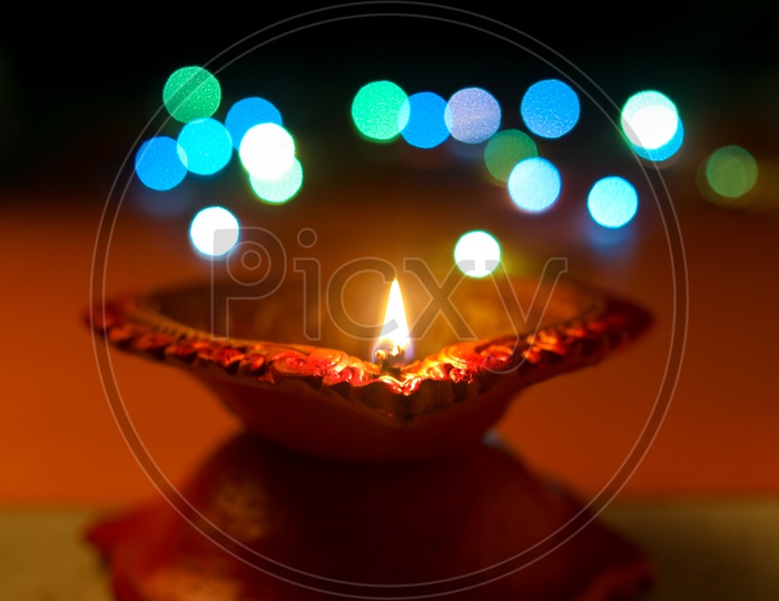 Indian Festival Diwali, Diwali Lamps/Deepavali Diyas/lights