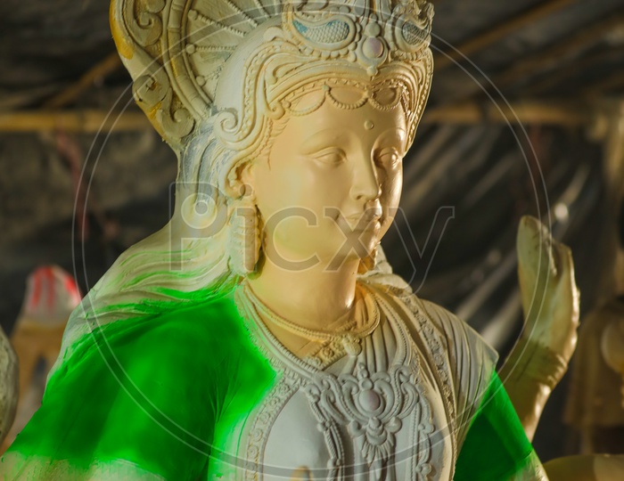 Sculpture of Goddess Durga
