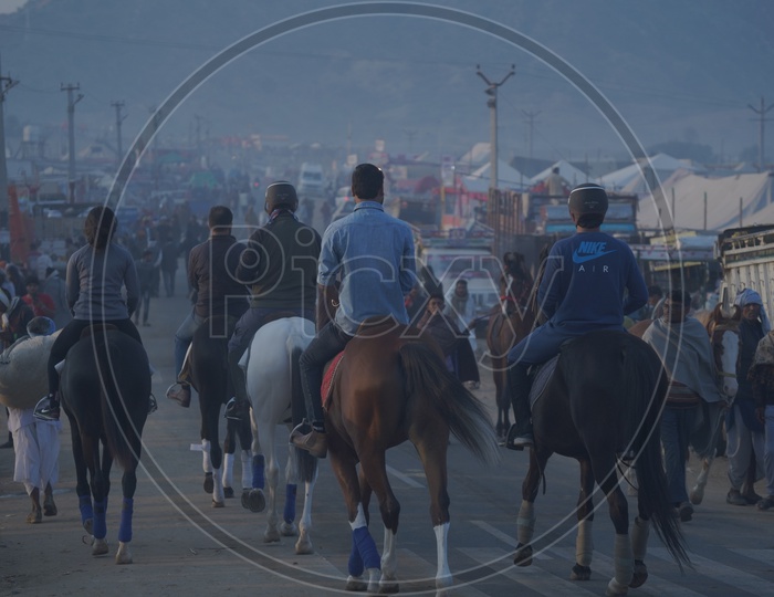 Horse Riders at Pushkar Camel Fair