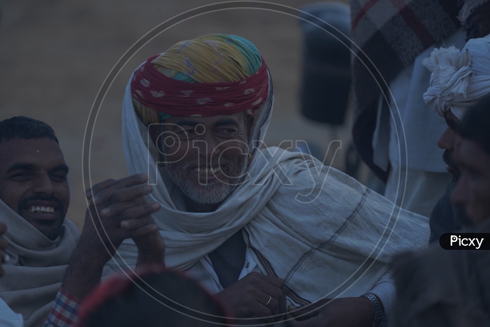 Smiling Rajasthani Man at Pushkar Camel Fair