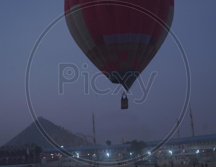 Hot Air Balloon at Pushkar Camel Fair