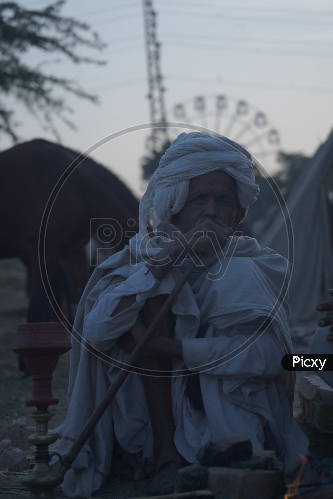 Rajasthani Old man at Pushkar Camel Fair