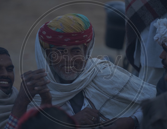 Smiling Rajasthani Man at Pushkar Camel Fair
