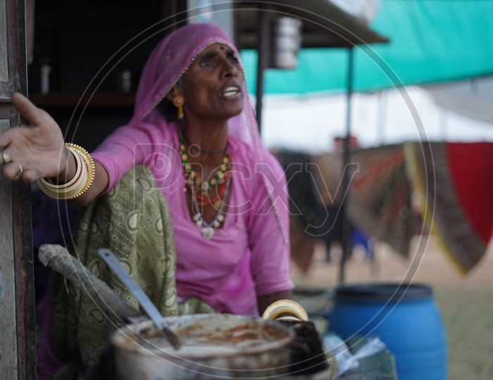 Rajasthani Woman Tea Vendor