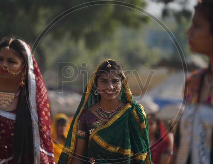 Rajasthani Woman Smiling/Happiness