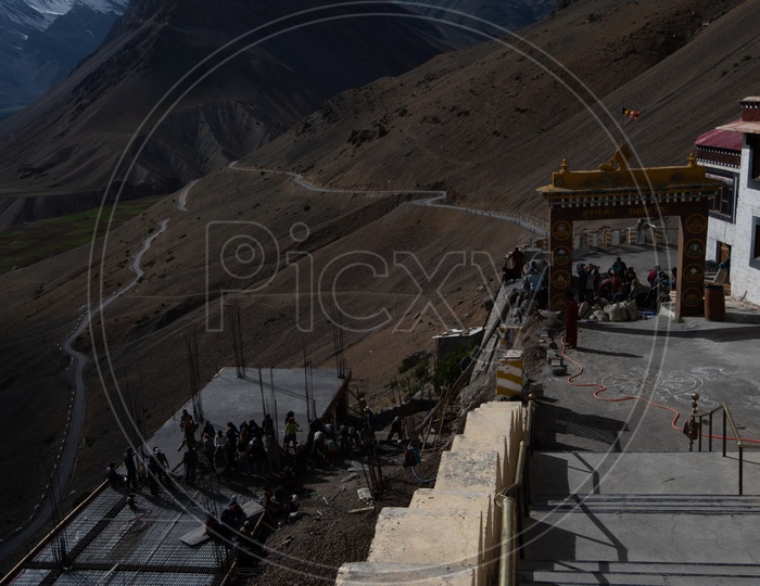 A Construction Work In Progress in Leh / Ladakh