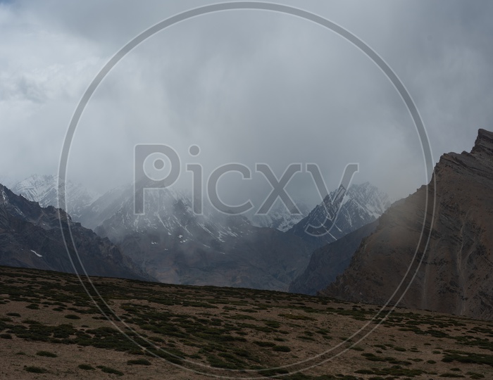 Snow Capped mountains of Spiti Valley