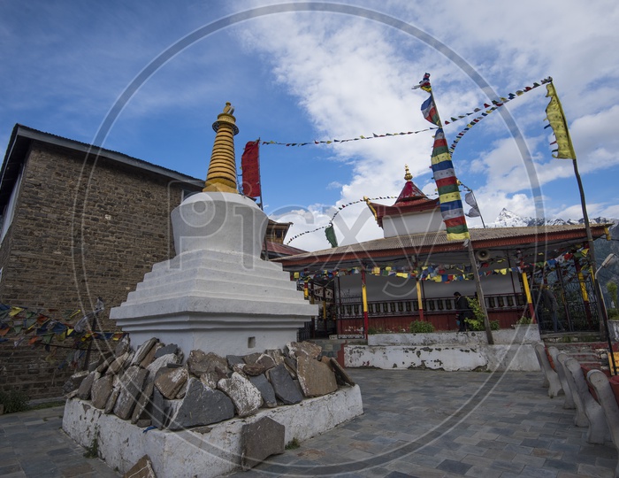 Buddhist Monastery Temple in Leh / Ladakh