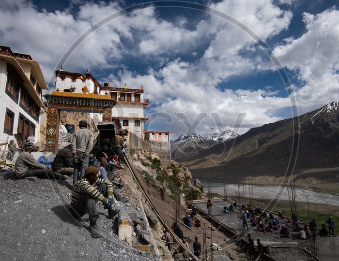 Construction Works at spiti valley