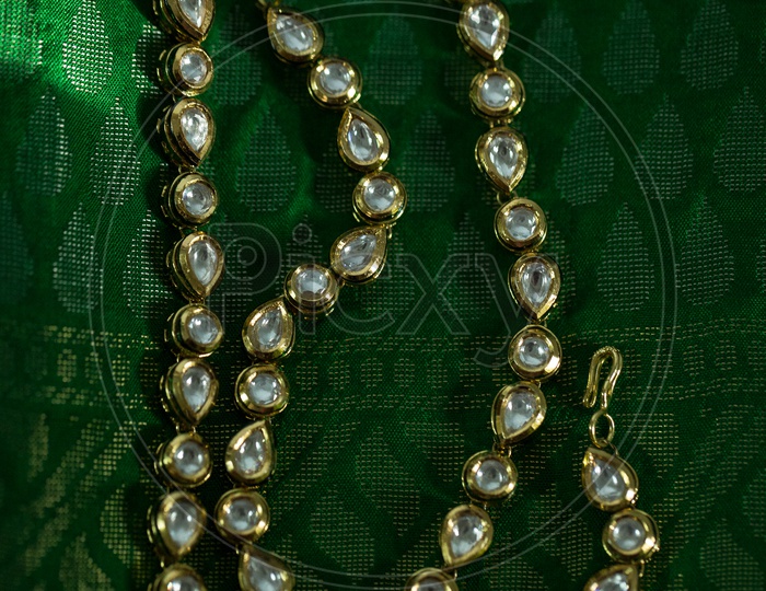 Indian Made Pearl Chains Closeup Shots
