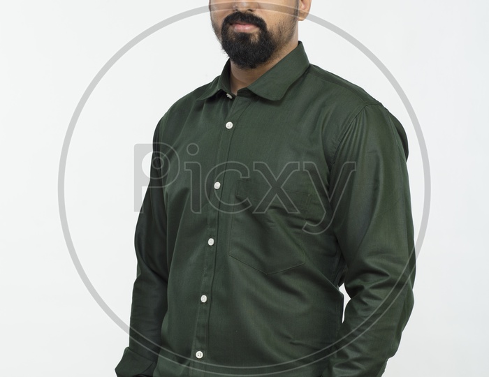 Image of Indian Man in Formal Wear on an Isolated White Background ...