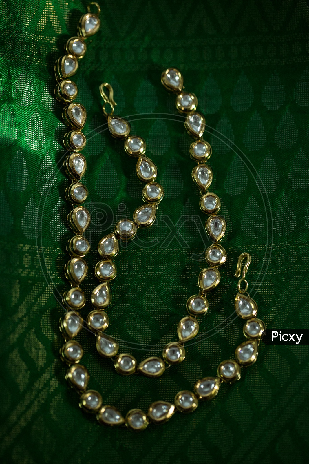 Indian Made Pearl Chains Closeup Shots