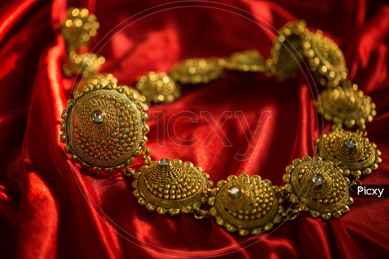 Indian Made Gold Jewellery / Bridal  Jewellery  closeup Shots