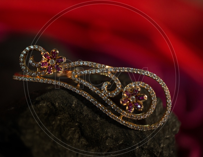 Indian Traditional Jewellery  Closeup Shot / Bridal Jewellery  in India