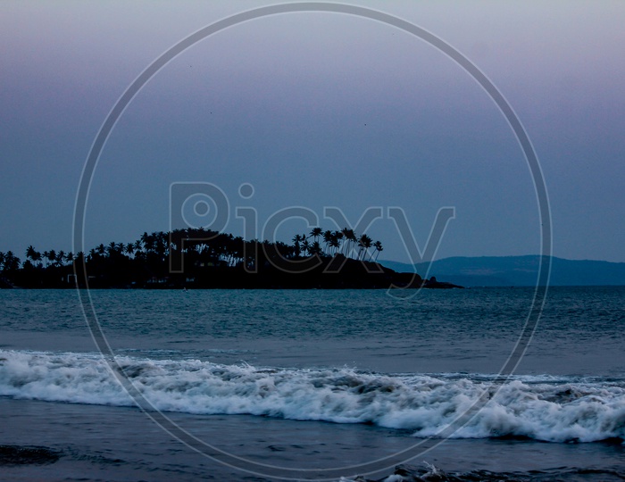 Beach in Blue Hour Shot In Goa
