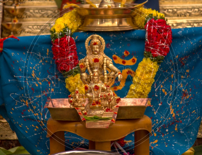 Ayyappa Swamy Idol in Ayyappa Swami Pooja