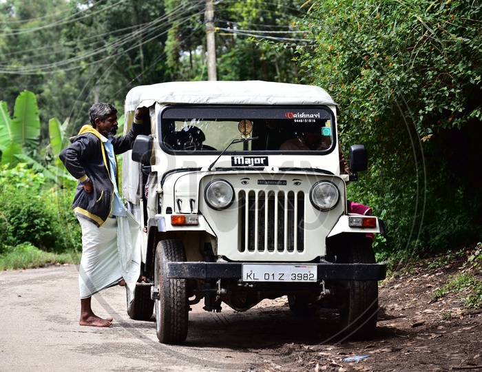 A Local Transport Jeep In Munnar