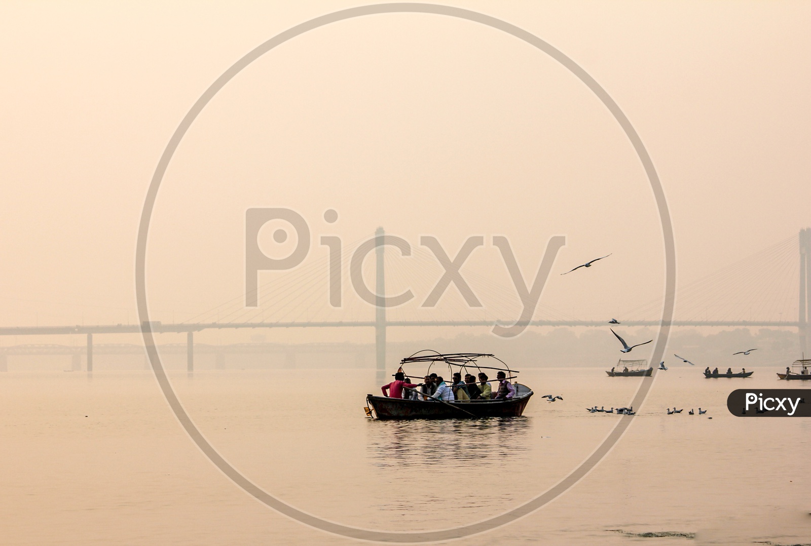Boat in Triveni Sangam River