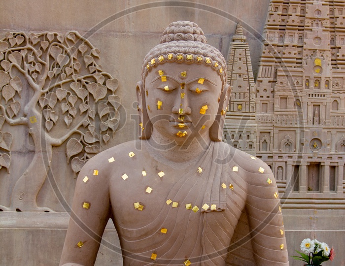 Yoga Buddha Statue at the Giant Buddha complex in Sarnath
