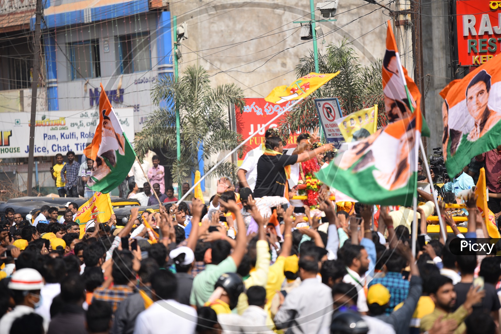 Nandamuri BalaKrishna TDP MLA Hindupur  in a Road Show As a Part of Election Campaign  For Telangana General Elections 2018