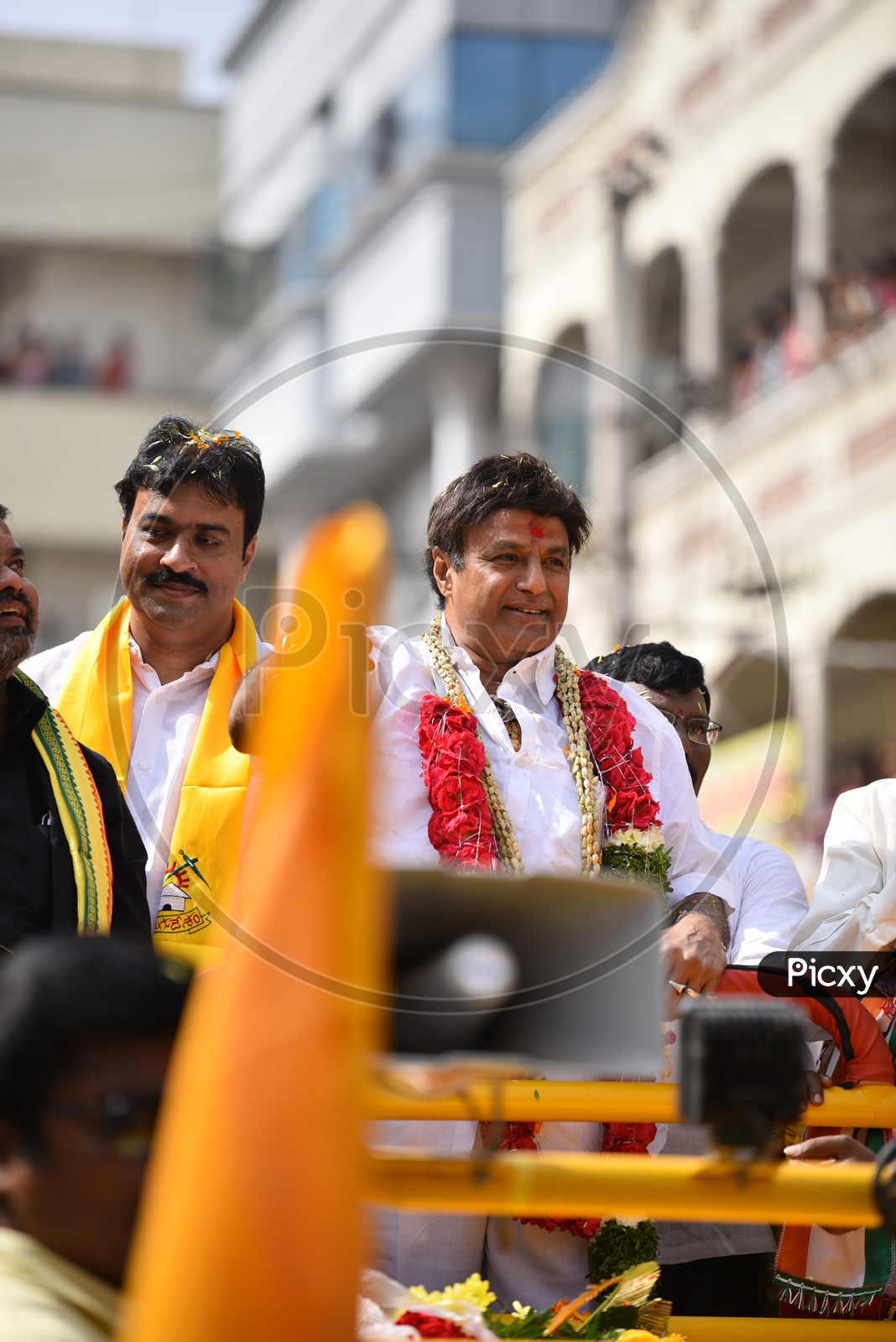 Nandamuri BalaKrishna TDP MLA Hindupur  in a Road Show As a Part of Election Campaign  For Telangana General Elections 2018