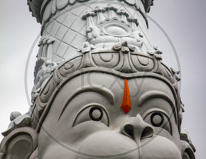 Hanuman idol on the Tirumala hills