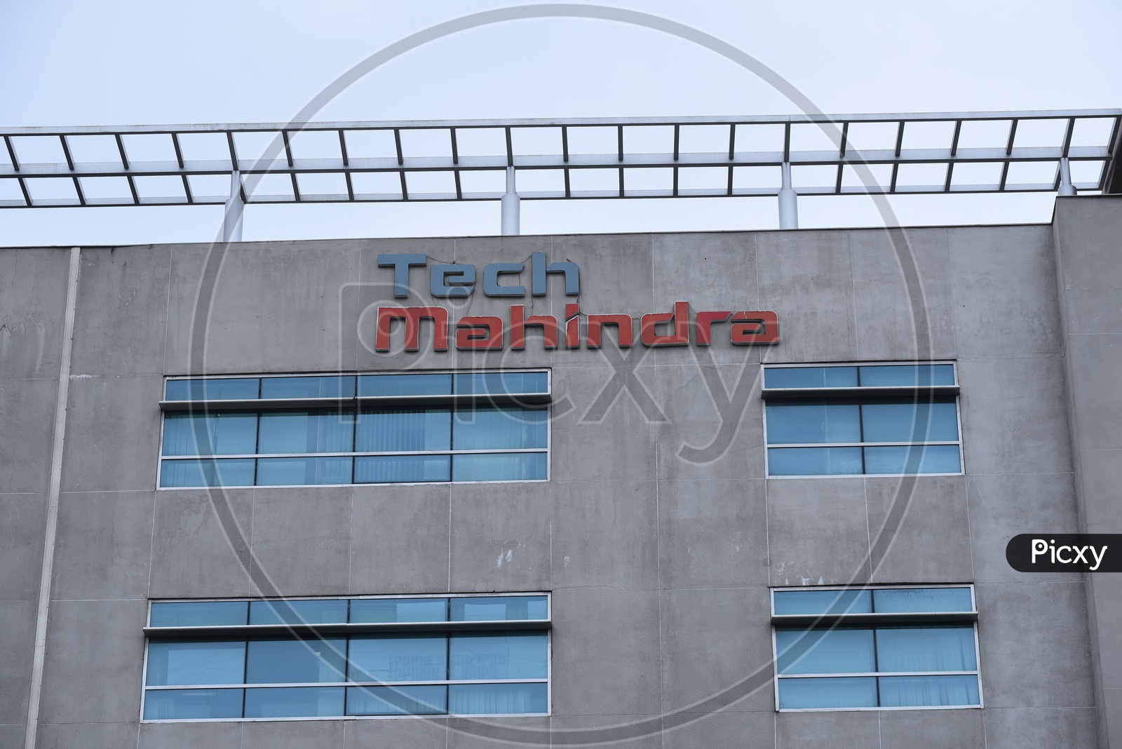 Tech Mahindra Sign Board in Hyderabad
