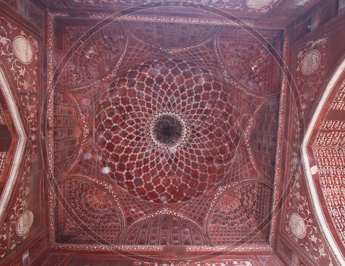 Interior Architectural Views of Taj Mahal Palace Representing The Islamic Architecture