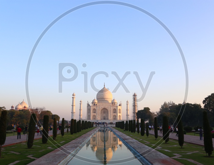 Taj Mahal with beautiful water reflection
