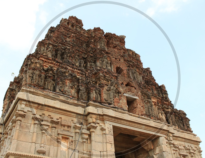 vijaya vittala temple gopuram  in  hampi