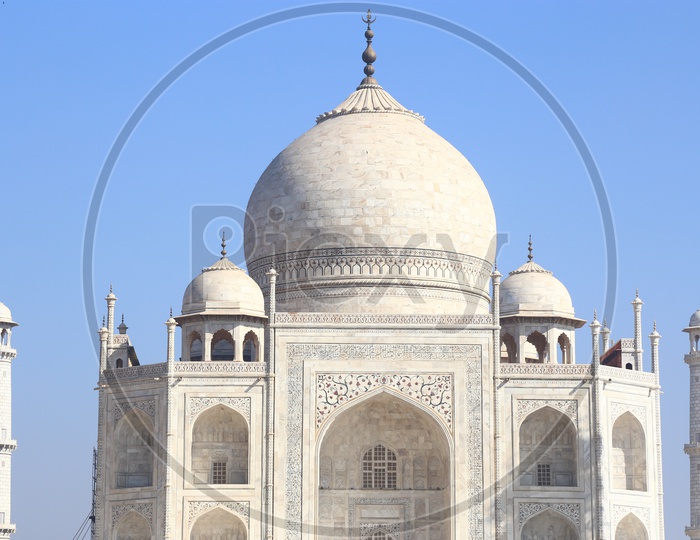 A Beautiful Composition Shot Of  Taj Mahal