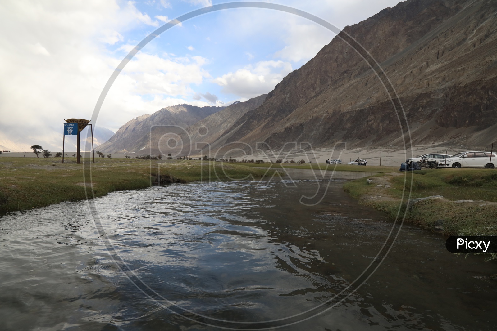 Beautiful River Valley View Of Leh / Ladakh