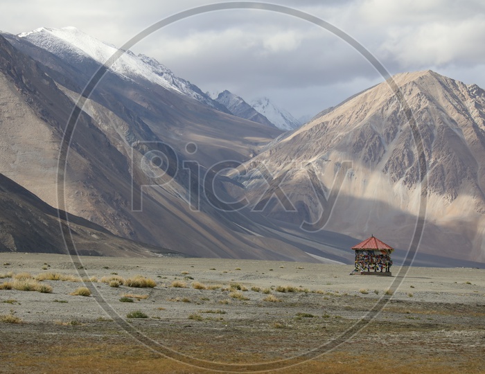 A Small Tibetan Temple in The Valleys Of Leh