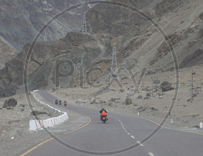Bikers On the Roads Of leh