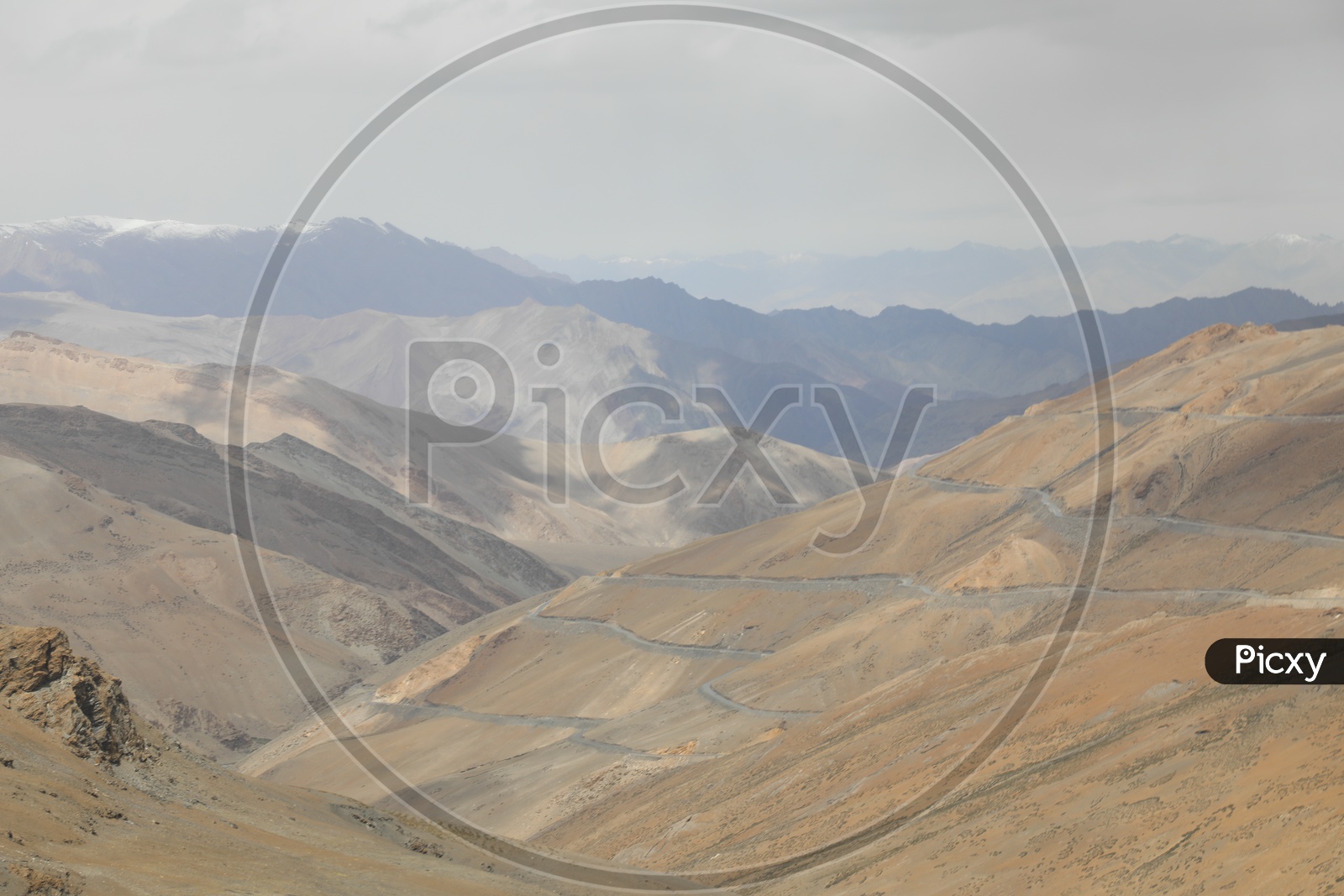 A Beautiful View Of River Valleys in Leh