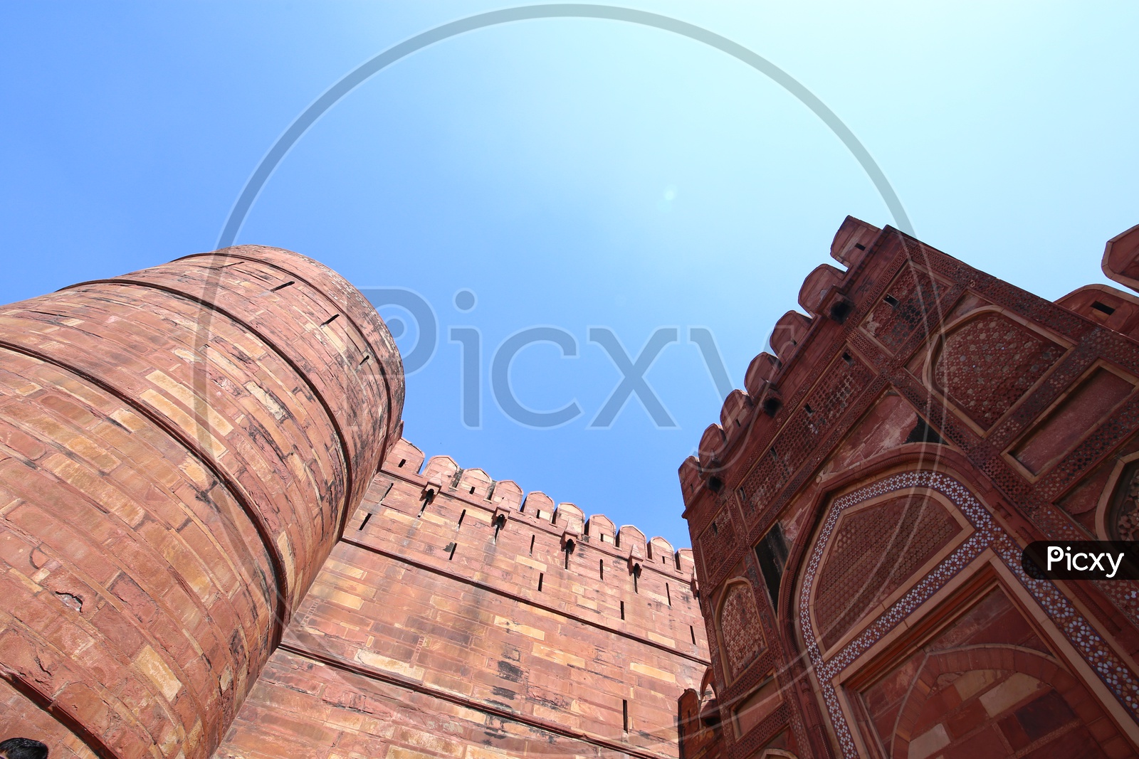 Architectural Views Of Agra Fort Representing the Islamic Architecture