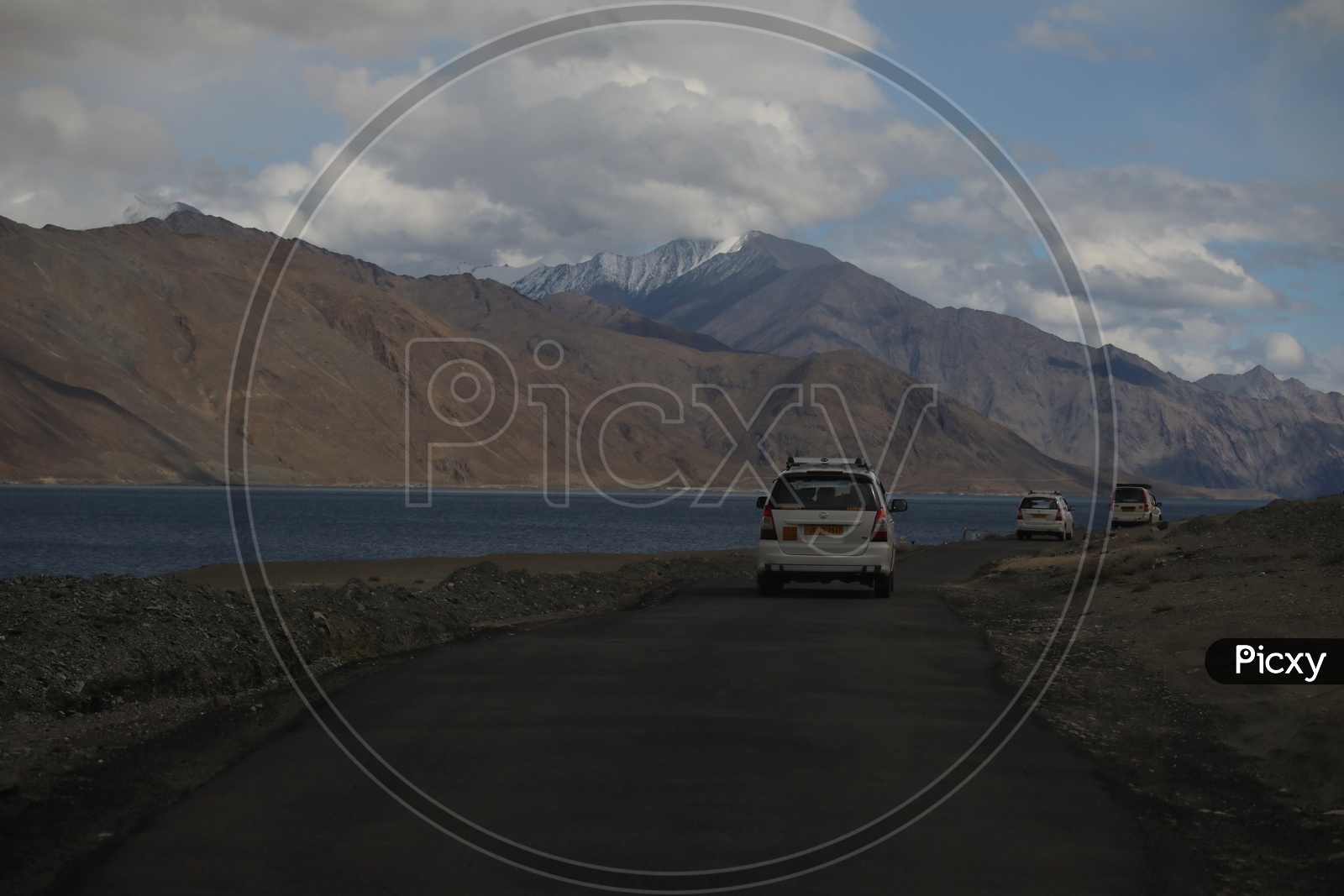 Transport Vehicles on roads Of Leh