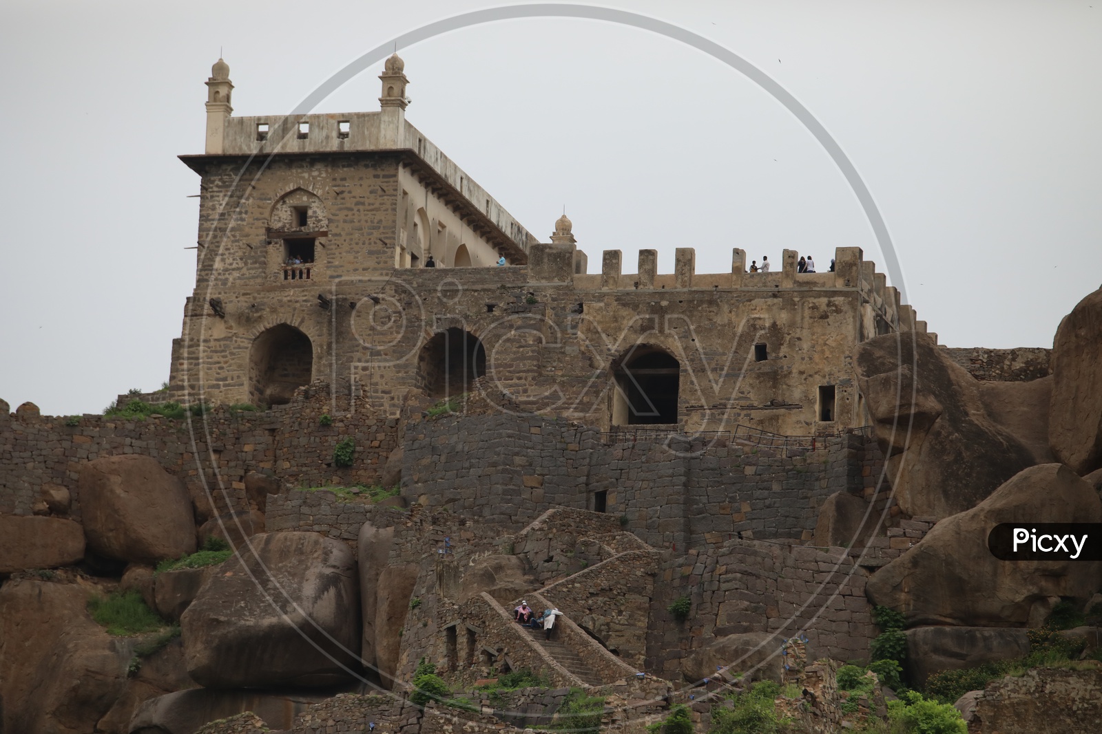 Top of  Iconic Golconda Fort
