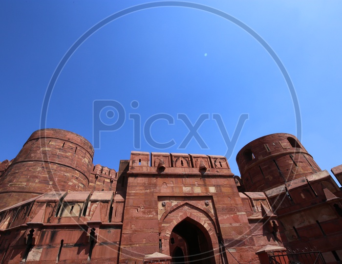 Architectural Views Of Agra Fort Representing the Islamic Architecture
