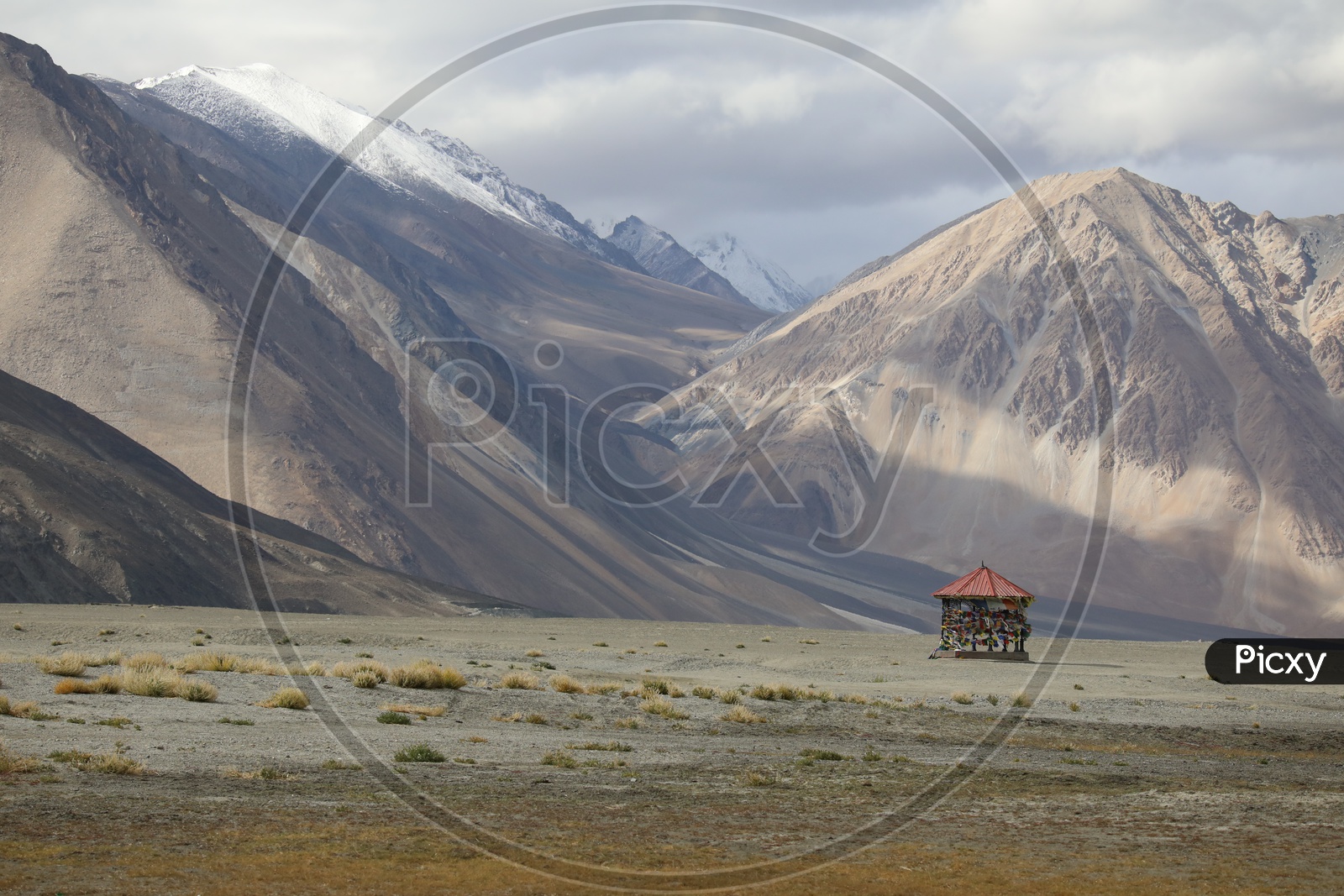 A Small Tibetan Temple in The Valleys Of Leh